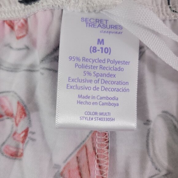 Secret Treasures Snowman Reindeer Candy Cane Holiday Jogger Pajamas Sleep Set - Picture 7 of 16